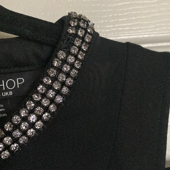Topshop Bodycon jewelled collar, size 4 - Picture 6 of 10